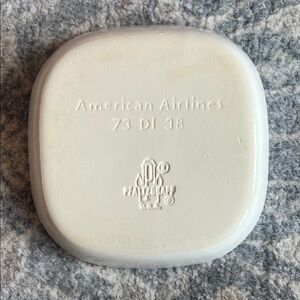 Pfaltzgraff Vintage American Airlines 73 DI 38 Cream Square Plate